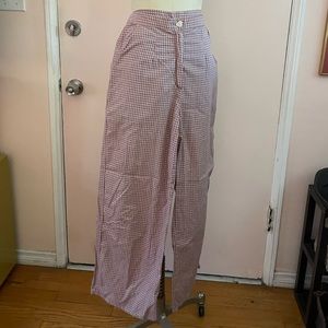 Lavender gingham trousers by Lisa says gah